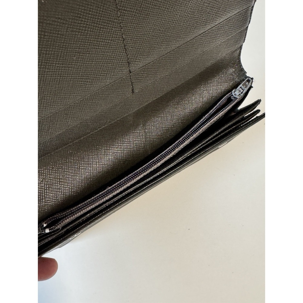 Prada Nylon Black Wallet Made In Italy Authentic 7.25"x 4.5" - Picture 8 of 16